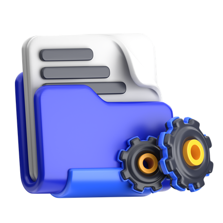 Dokumenten-Management  3D Icon