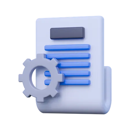 Dokumentenservice  3D Icon