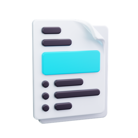 Dokumentieren  3D Icon