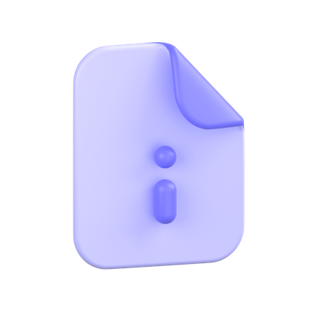 Dateiinformation  3D Icon