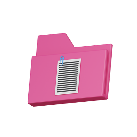 Dokumentenordner  3D Icon