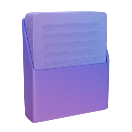 Dokumentenordner  3D Icon