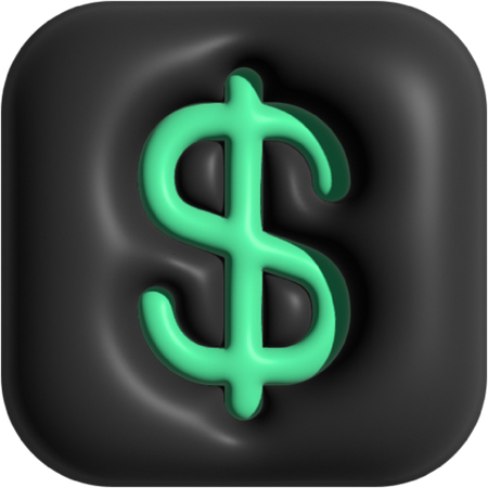 Dólar  3D Icon