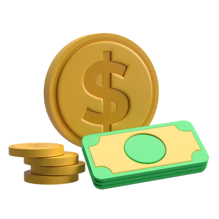 Dólar  3D Icon