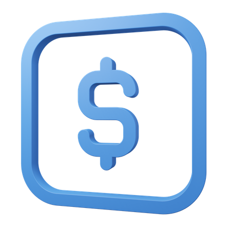 Dólar  3D Icon