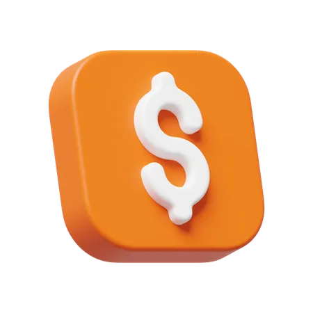 Dólar  3D Icon