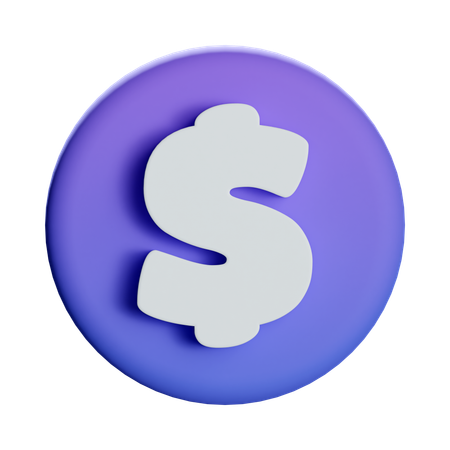 Dólar  3D Icon