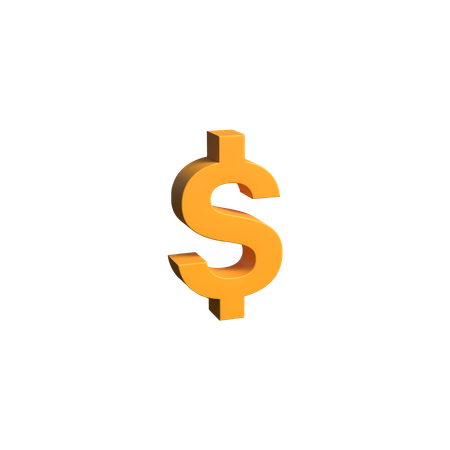 Dólar  3D Icon