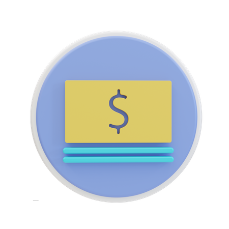 Dólar  3D Icon