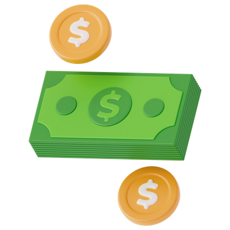 Dólar  3D Icon