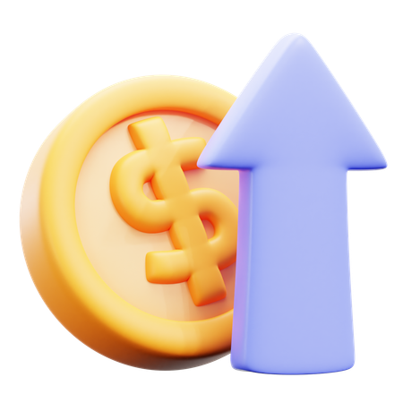 Dólar em alta  3D Icon