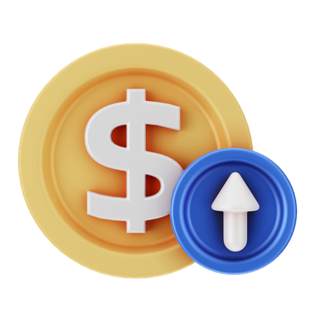 Dólar aumentando  3D Icon