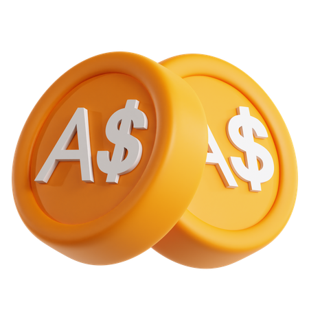 Dólar australiano  3D Icon