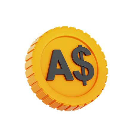Dólar australiano  3D Icon