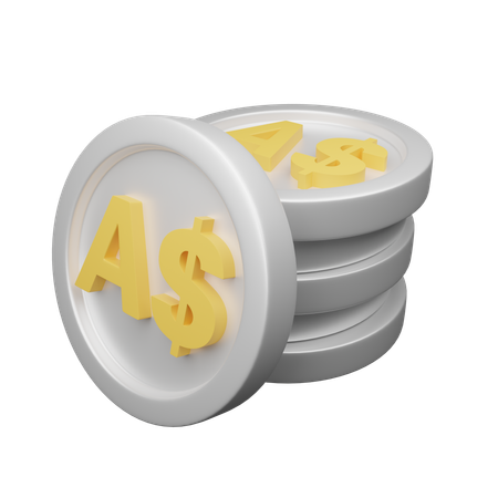 Dólar australiano  3D Icon