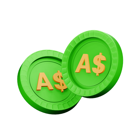 Dólar australiano  3D Icon