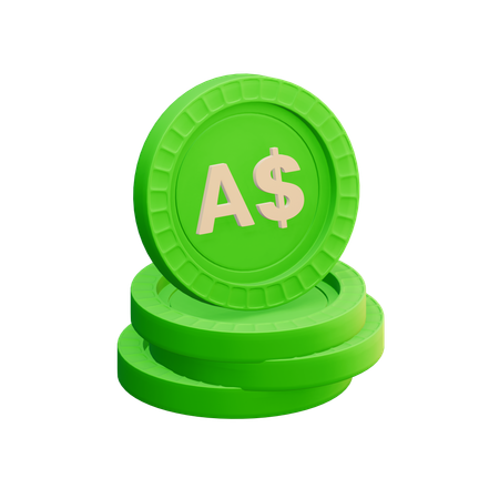 Dólar australiano  3D Icon