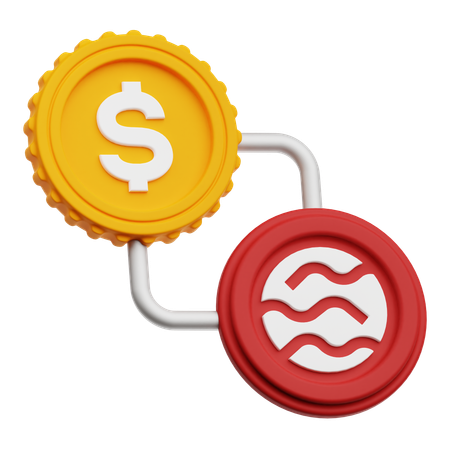 Câmbio de dólar  3D Icon