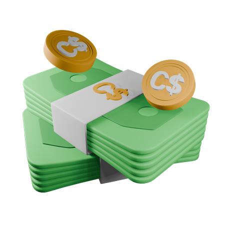 Dólar canadense  3D Icon