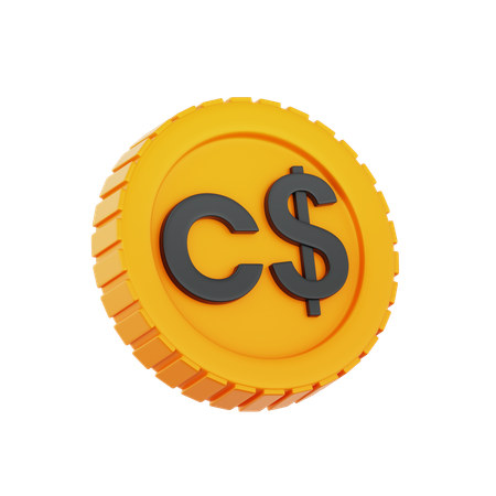 Dólar canadense  3D Icon