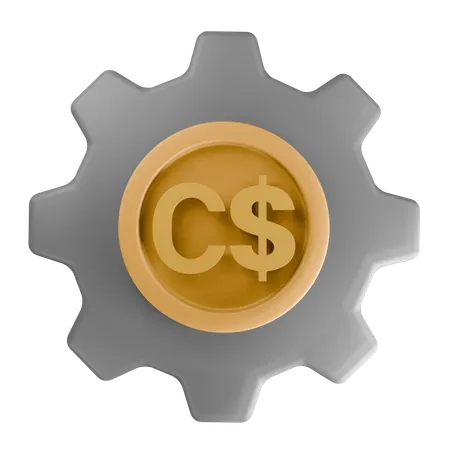 Dolar canadiense  3D Icon