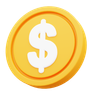 design assets for dolar coin