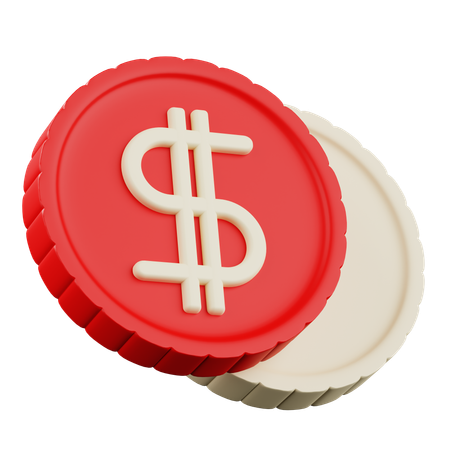 ドル硬貨  3D Icon