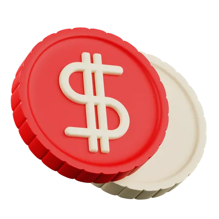 Dolar Coin  3D Icon