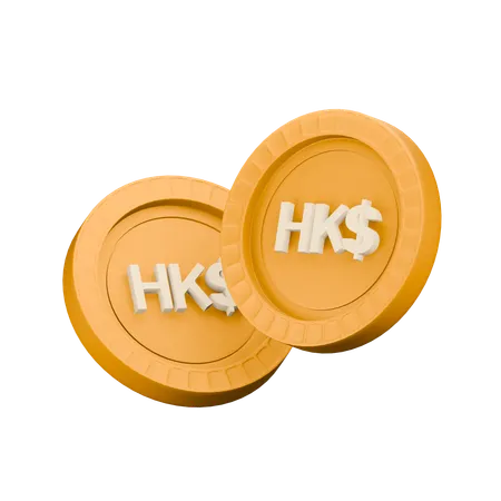 Dolar de Hong Kong  3D Icon