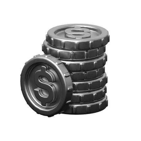 Dólar de plata  3D Icon