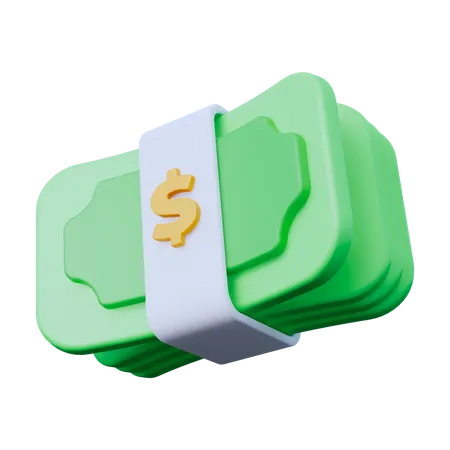 Dólar em dinheiro dinheiro  3D Icon