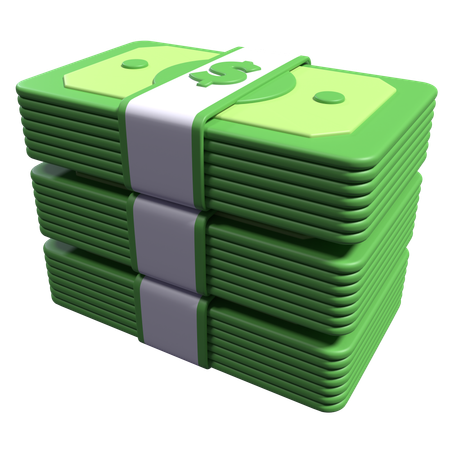 Dólar en efectivo  3D Icon