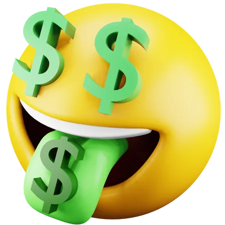 Emoji de dólar  3D Icon