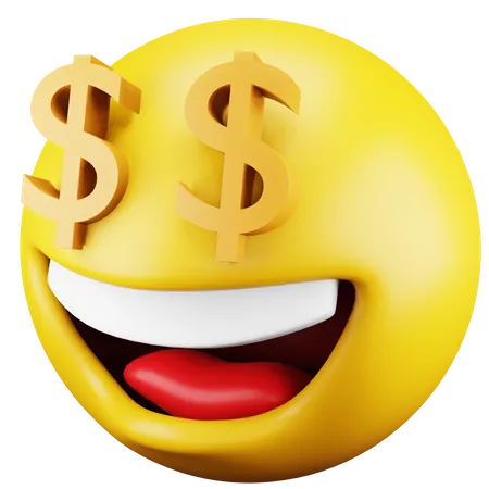 Emoji de dólar  3D Icon