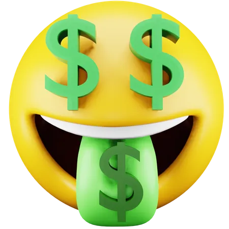 Emoji de dólar  3D Icon