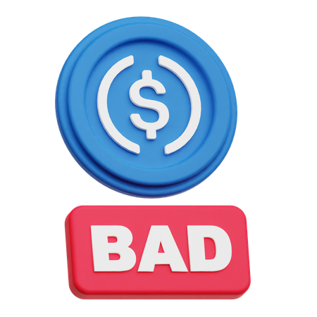Dólar malo  3D Icon