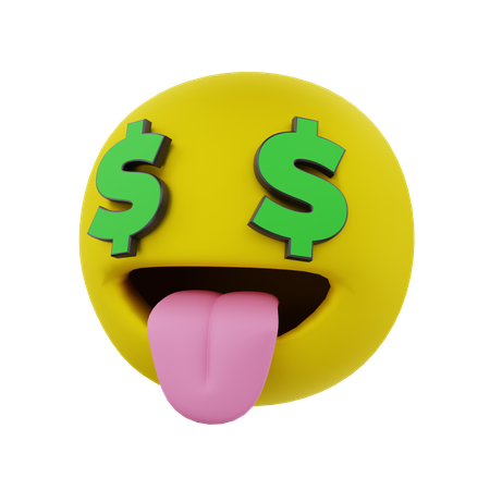 Olho de dólar  3D Icon