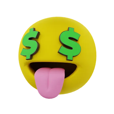 Olho de dólar  3D Icon