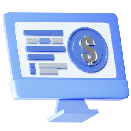 Dólar on-line  3D Icon