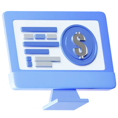 Dólar on-line  3D Icon