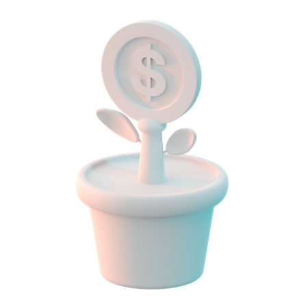 Planta de dólar  3D Icon