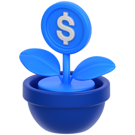 Planta de dólar  3D Icon