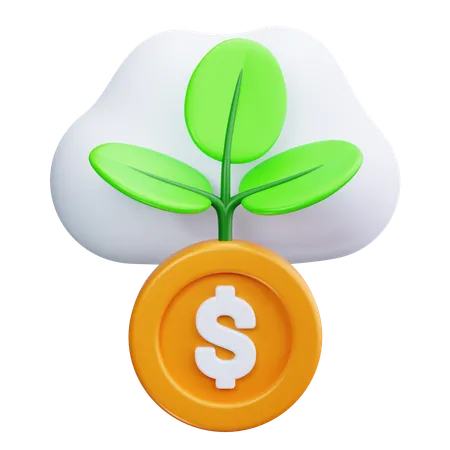 Planta de dólar  3D Icon