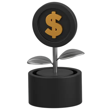 Planta de dólar  3D Icon