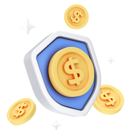 Segurança em dólar  3D Icon