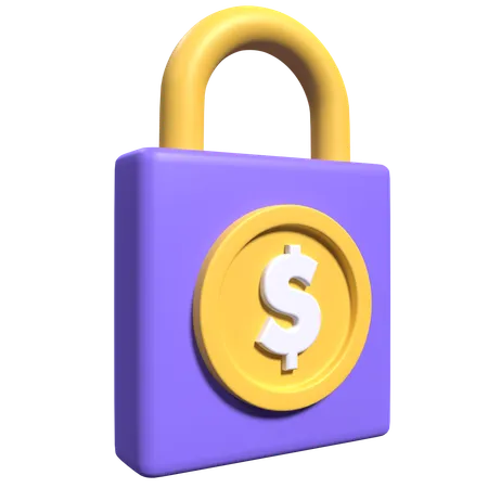 Seguridad del dolar  3D Icon