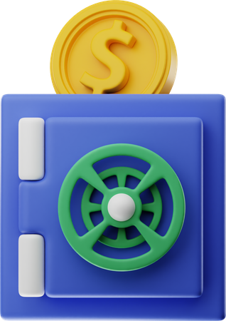 Dólar seguro  3D Icon