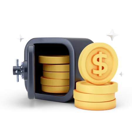 Dólar seguro  3D Icon