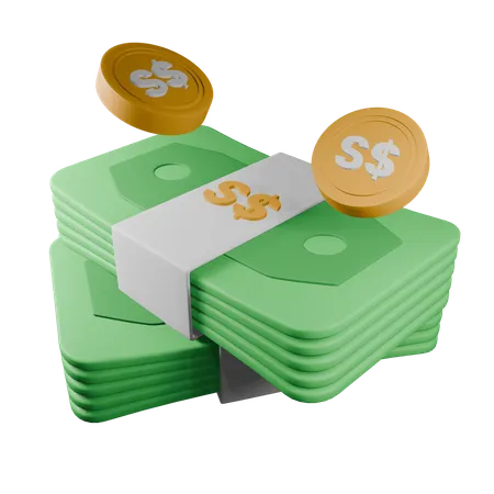 Dólar de Singapura  3D Icon