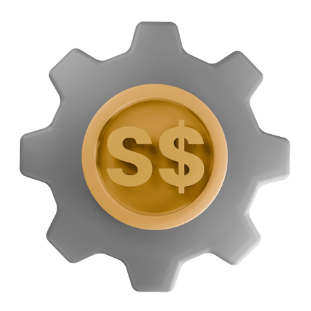 Dólar de Singapura  3D Icon